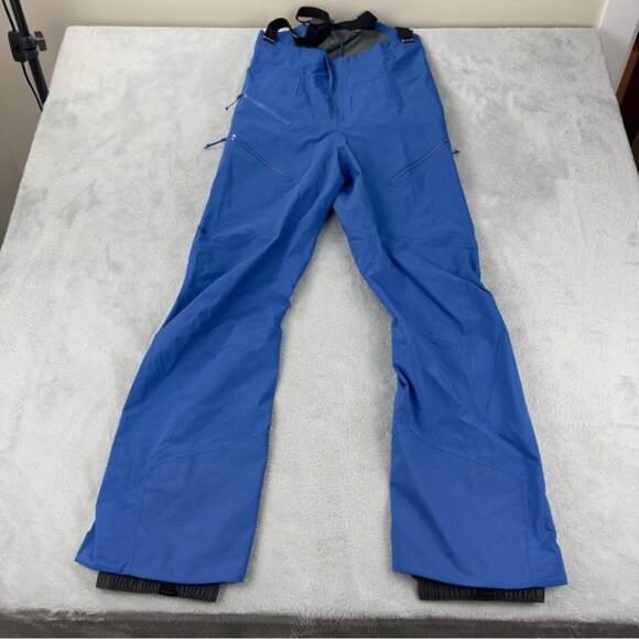 Patagonia NWT Women's Size Small PowSlayer Gore-tex Bibs Alpine Blue 30331 Style - Picture 1 of 16